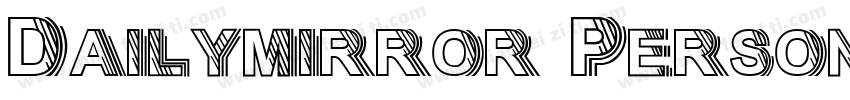 Dailymirror Persona字体转换